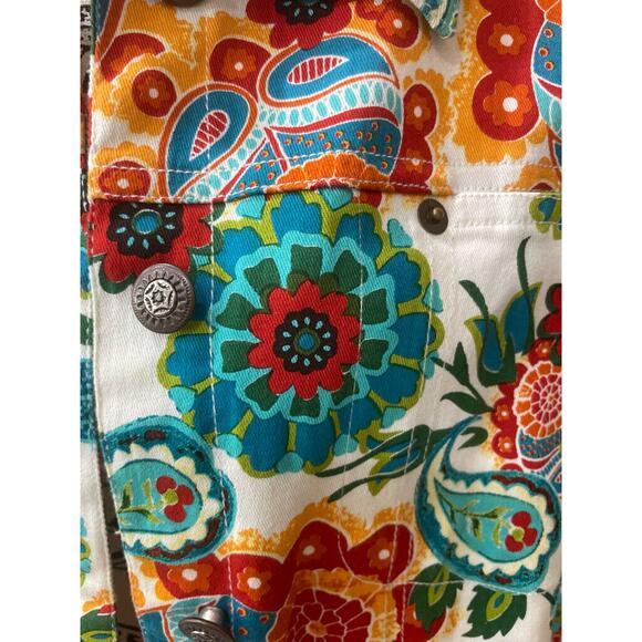 KAKTUS JACKET PSYCHEDELIC PAISLEY 60’STYLE HIPPIE SUMMER OF LOVE VISUAL SZ XL - Picture 3 of 15